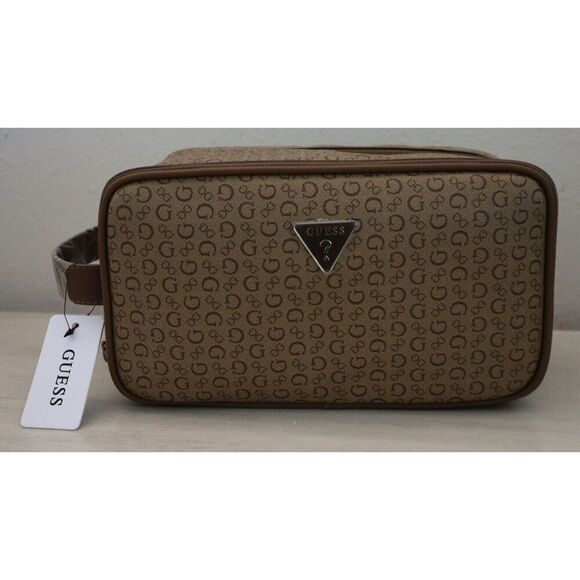 GUESS V7200082 Mocha Junction Travel Overnight Toiletry Cosmetic Case Bag $148 - Picture 1 of 11